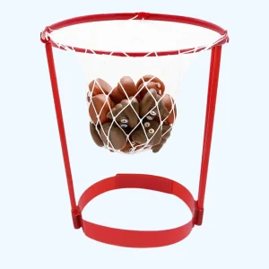 1 Frame 20 Ballen Hoepel Wedstrijd | Hoofd Top Poep | Kerst Gag Cadeau Hoepel Ballenspel | Feest & Carnavalsplezier