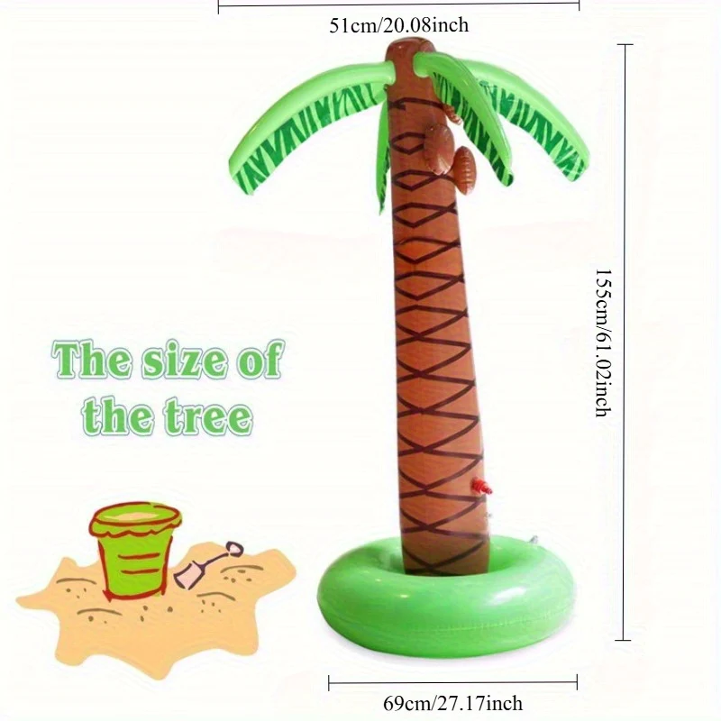 Coconut Tree Waterfontein 155cm | Verkoelend Zomerspeelgoed voor Tuin & Zwembad - Afbeelding 6