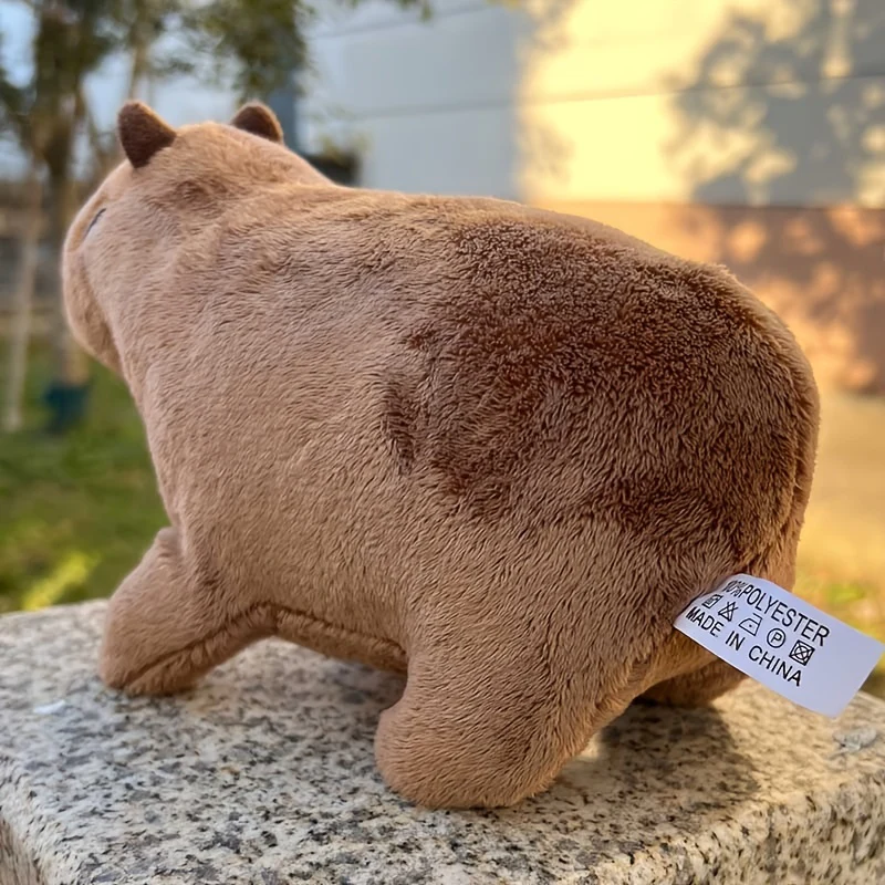 22.35 cm Capybara Knuffel | Zachte, Lifelike Pluche met Glimlach | Cadeau voor Jongens & Meisjes - Afbeelding 6