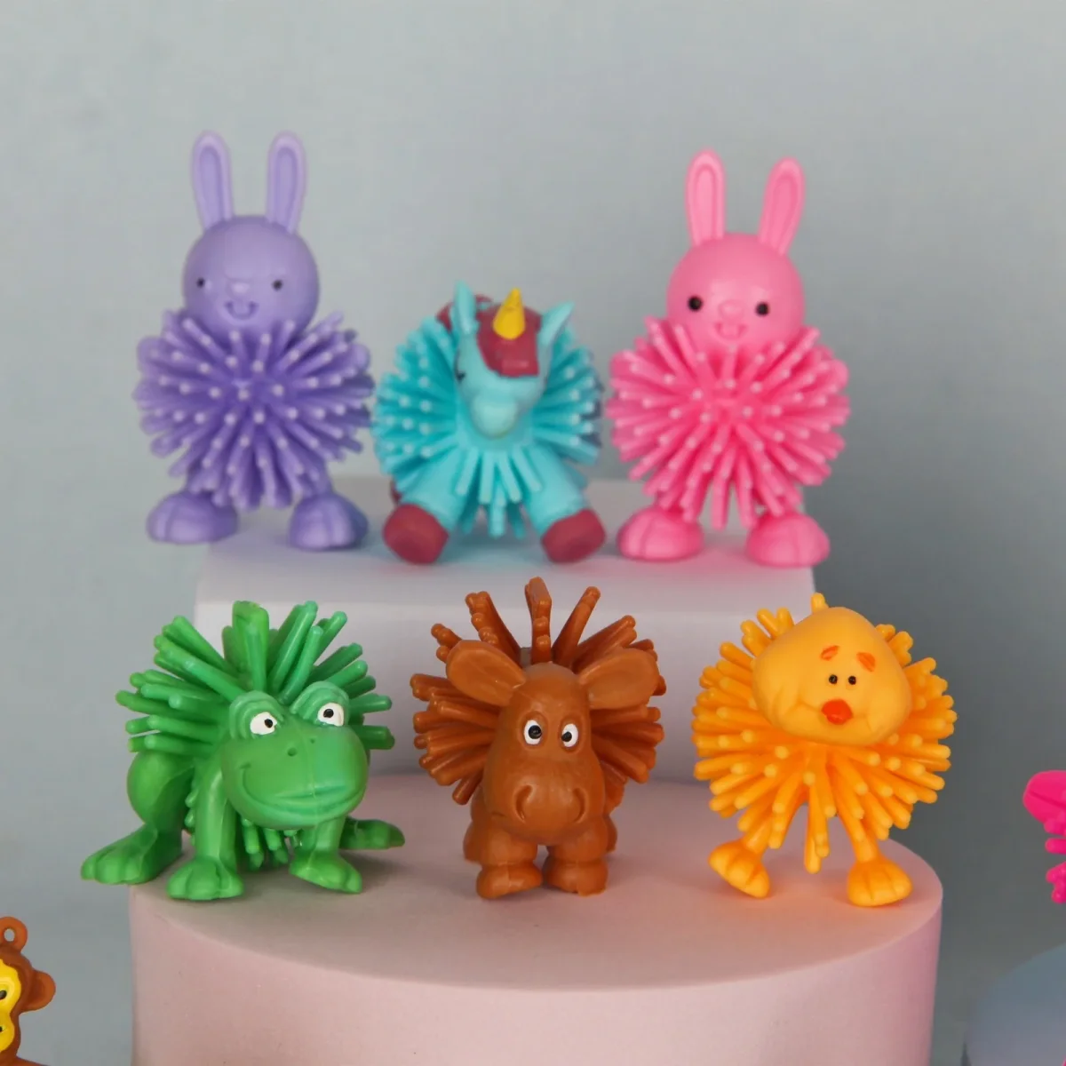 PVC dierenfiguren set - safari thema fidget speelgoed, 12 stuks - Afbeelding 2