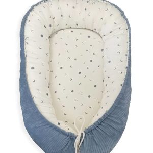 Babynestje corduroy blauw