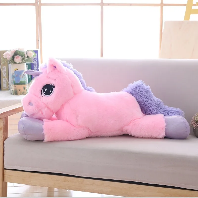 85cm Witte Reuzenpaard Knuffel | Zacht Pluche Speelgoed | Knuffelpaard Cadeau - Afbeelding 4