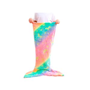 Zeemeermin Deken voor Kinderen |Warme en Zachte Staartvormige Plaid | Fantasierijk Cadeau