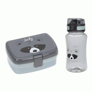 Lunch set wasbeer met lunchbox en fles