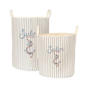 TOY STORAGE BAGS SET - sailor stripe