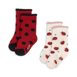 2 PACK JACQUARD SOCKS - ladybug