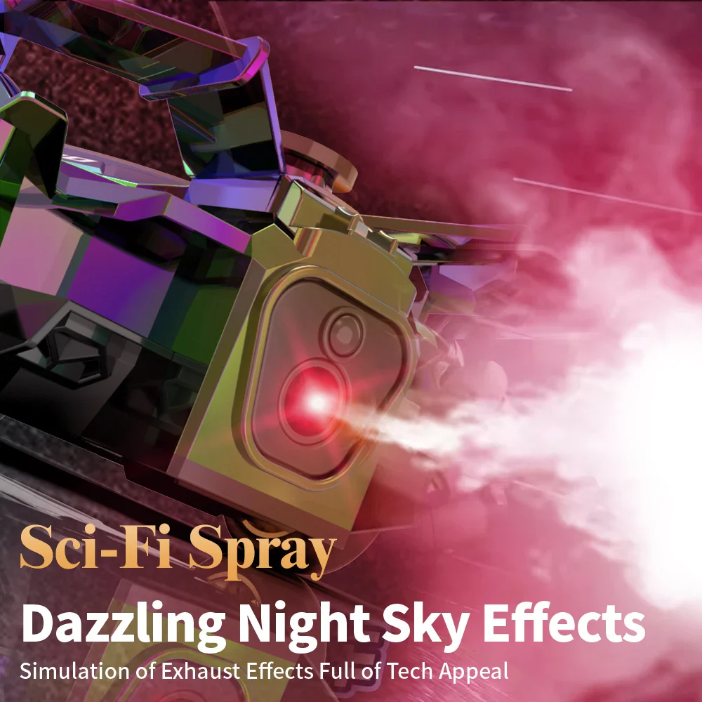 2.4G Neon Laser RC Raceauto | 4WD Hoge Snelheid Drift Voertuig met Sci-Fi Spray Effect | Speelgoed Cadeau voor Kinderen - Afbeelding 5