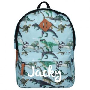 Dinosaurus schooltas met naam
